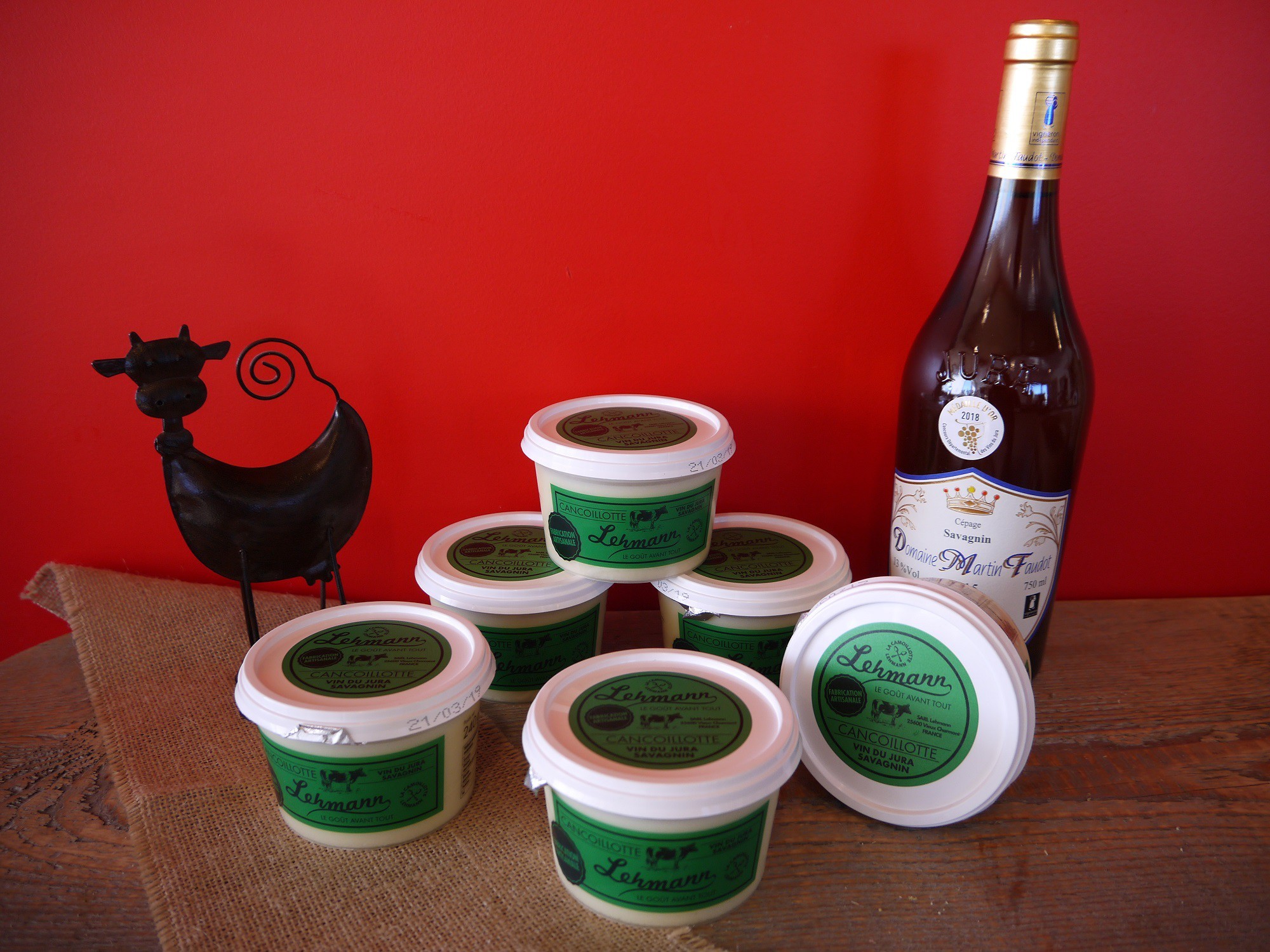 Fromage de Franche Comté | Cancoillotte au vin du jura Savagnin
