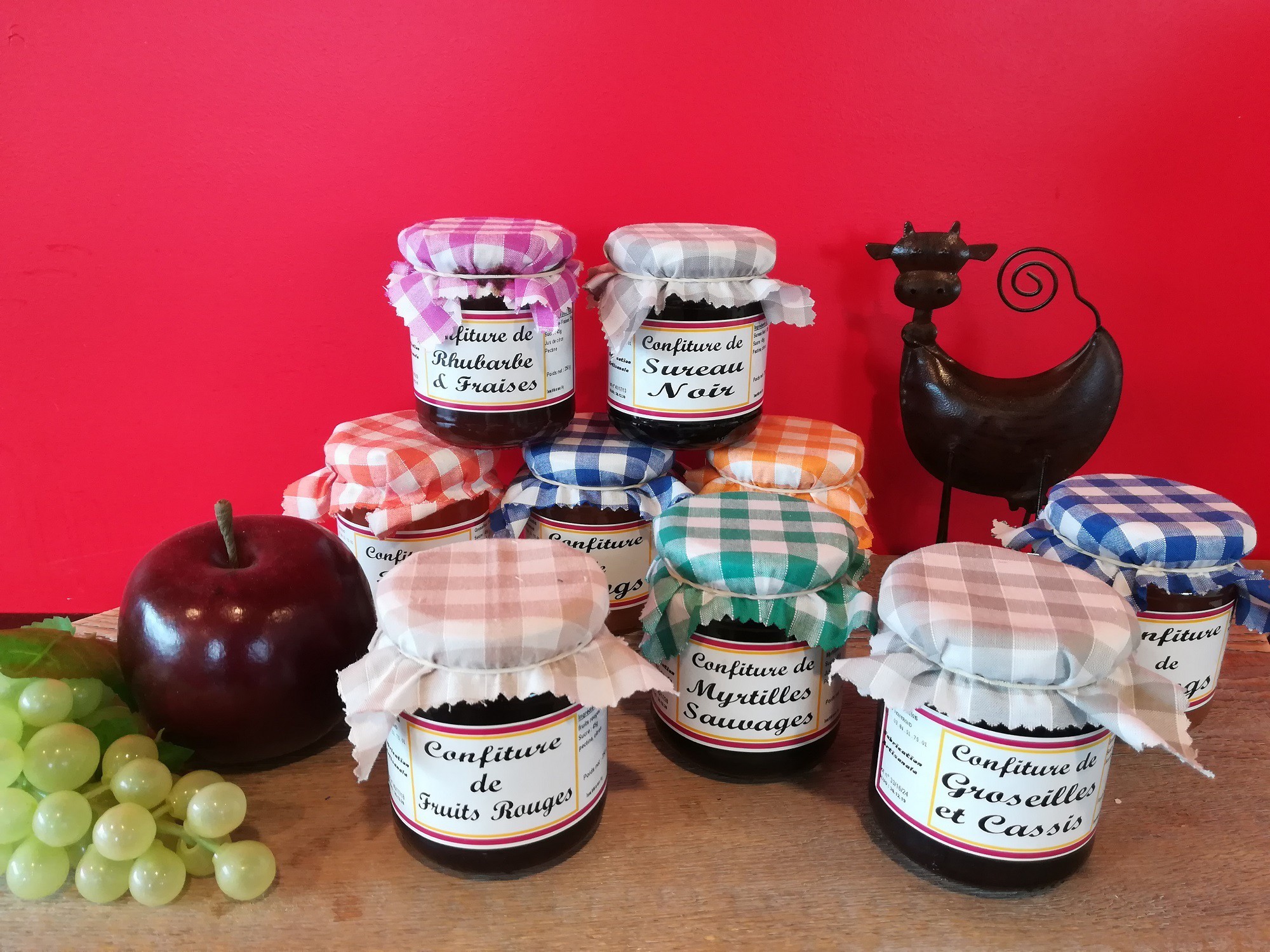 Pot de confiture de fraises artisanale (250g)